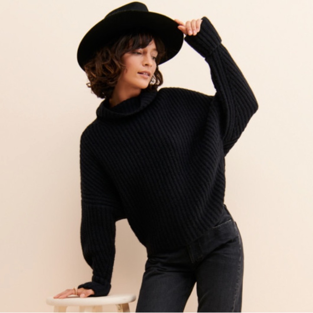 Maeve Athena Cowl Neck Sweater - Size Large